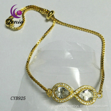 Jenia Zircon & Copper Fashion Design Jewelry Woman Fashion Bracelets